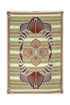 De La Falaise Cotton Silk Sarong / Sage Ornament Stripes